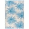 World Rug Gallery Floral Tropical Reversible Recycled Plastic 3' X 5' Blue Outdoor Rug 6075BLUE3X5 - alternate 2